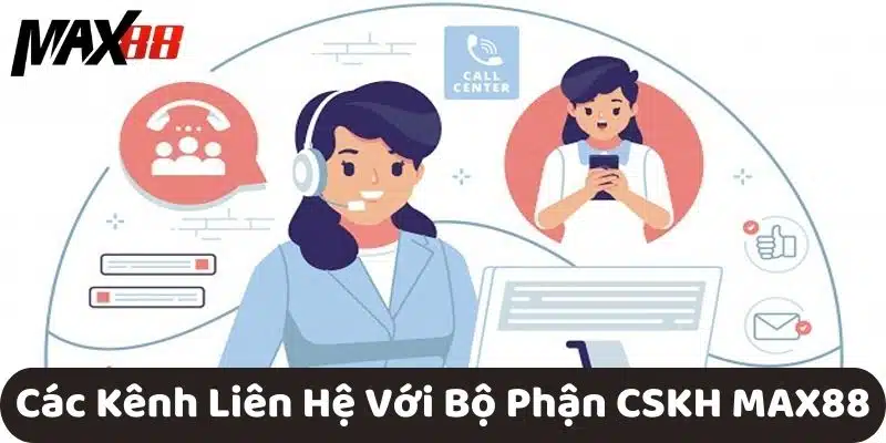 Các Kênh Liên Hệ Với Bộ Phận CSKH MAX88